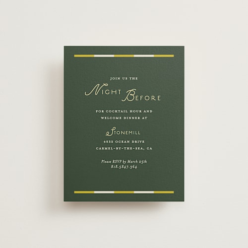 This is a citrus reception cards with standard by Angela Quan called grid printing on signature in standard