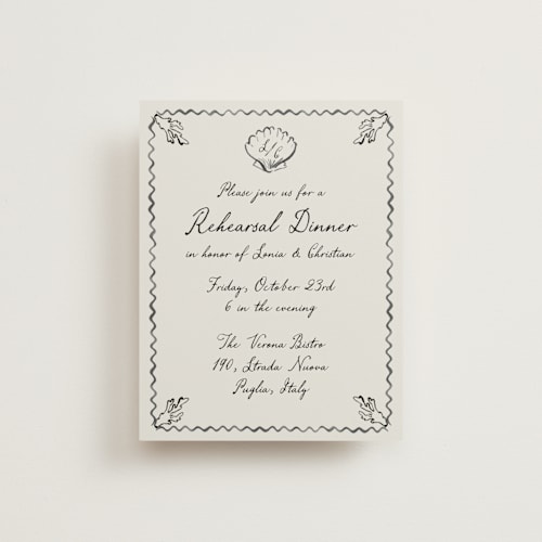 This is a rock reception cards with standard by Pati Cascino called puglia printing on signature in standard