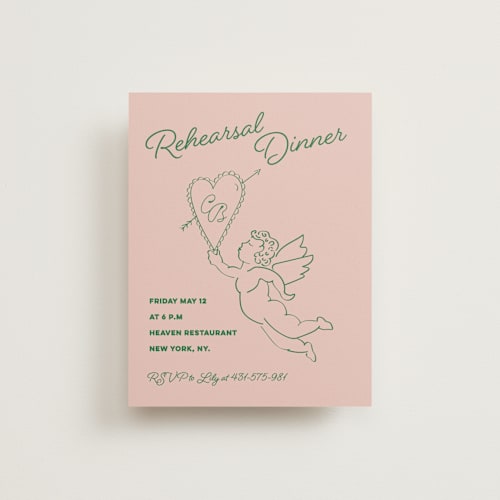 This is a avocado reception cards with standard by Helena Vitto called crazy little thing called love printing on signature in standard