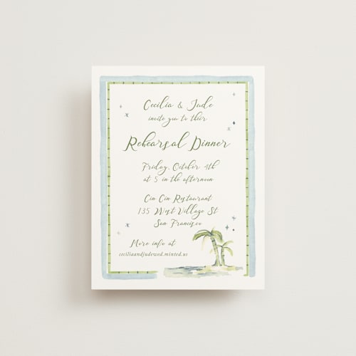 This is a celeste reception cards with standard by Pati Cascino called alento printing on signature in standard