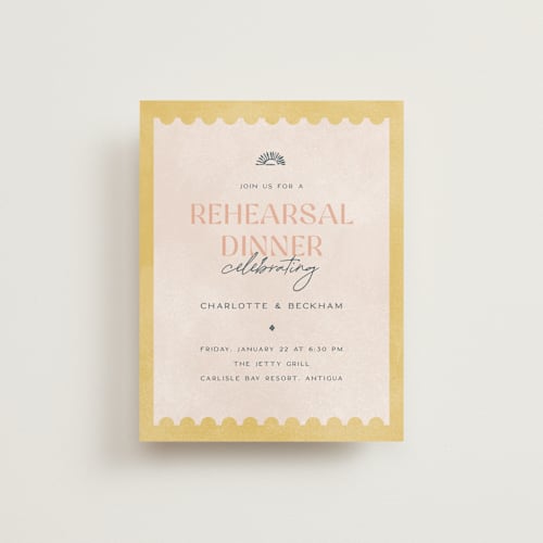 This is a grapefruit reception cards with standard by Pixel and Hank called coastal drift printing on signature in standard