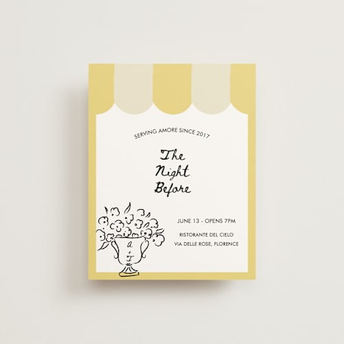 This is a nero reception cards with standard by Helena Vitto called amore mio printing on signature in standard