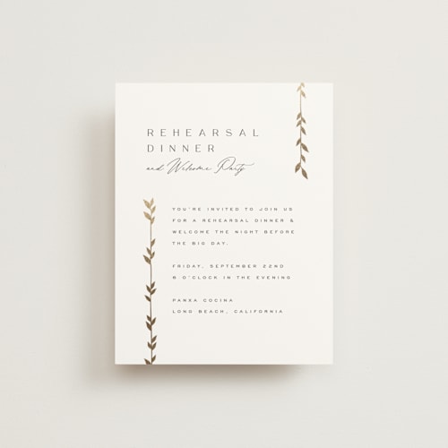 This is a lily enclosure cards with foil pressed by Owl and Toad called courtyard printing on signature in standard