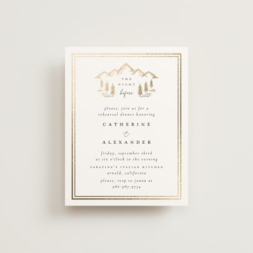 This is a quartz enclosure cards with foil pressed by Ana de Sousa called summit serenity printing on signature in standard