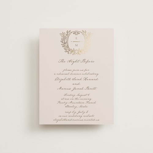 This is a vanilla enclosure cards with foil pressed by Petra Kern called manuet printing on signature in standard
