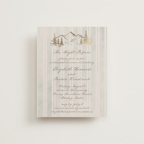 This is a dew enclosure cards with foil pressed by Petra Kern called mountain love printing on signature in standard