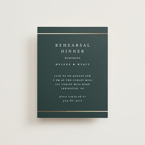 This is a forest enclosure cards with foil pressed by Stacey Meacham called style and grace printing on signature in standard
