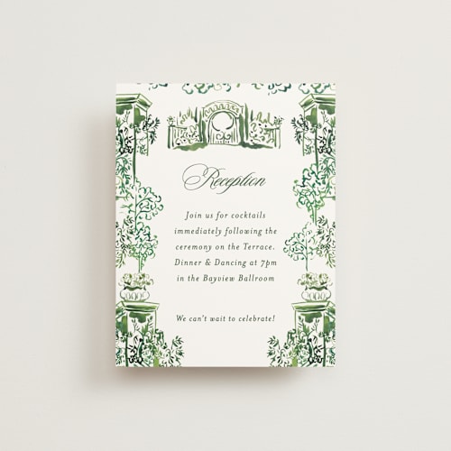 This is a sap reception cards with standard by Becky Nimoy called gates and pillars printing on signature in standard