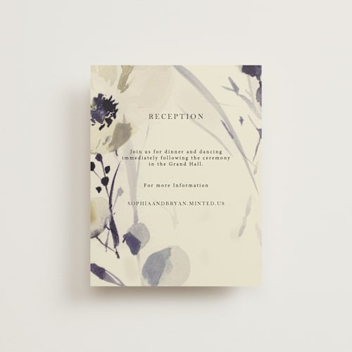 This is a almond reception cards with standard by Peony Rose Design called linen and cloth printing on signature in standard