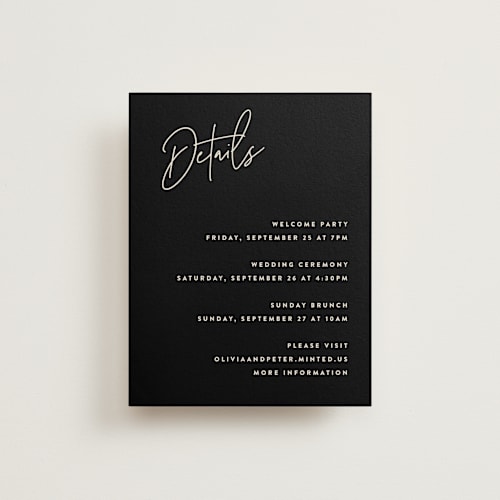 This is a champagne reception cards with standard by JoAnn Jinks called signed printing on signature in standard