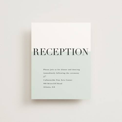 This is a mint reception cards with standard by Stacey Meacham called so fresh printing on signature in standard