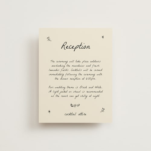 This is a vanilla reception cards with standard by Ani Somi called roses printing on signature in standard