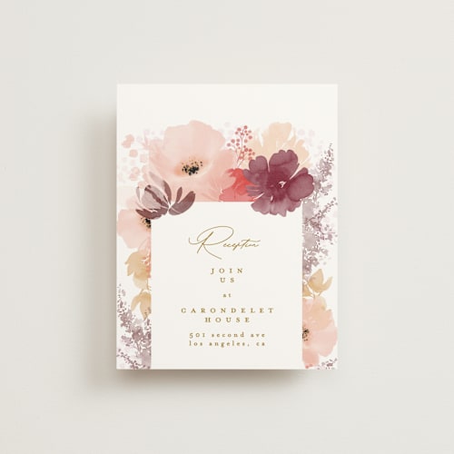 This is a autumn reception cards with standard by Phrosné Barwood called autumn fest printing on signature in standard