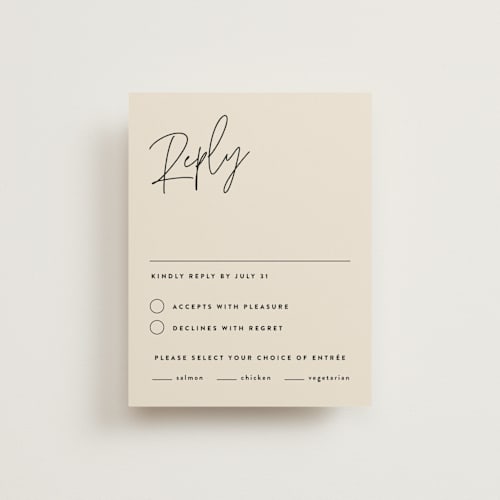 This is a champagne rsvp postcards by JoAnn Jinks called signed printing on signature in postcard