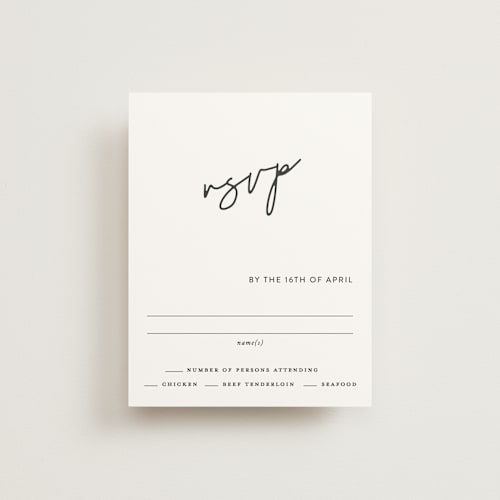 This is a cloud rsvp postcards by Pine Street Creative called as if a dream printing on signature in postcard