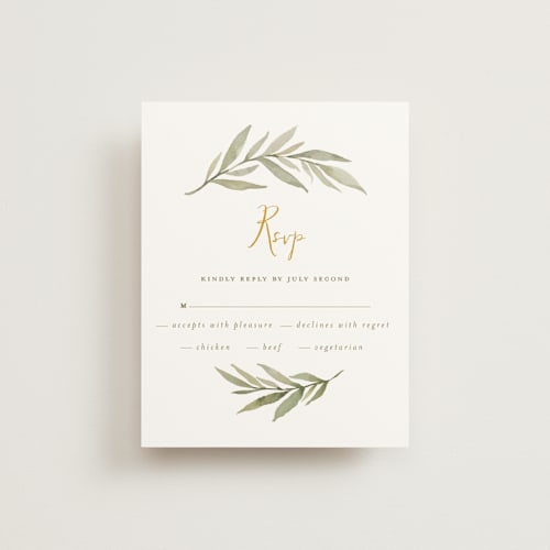This is a sunflower rsvp postcards by Wildfield Paper Co called summer love printing on signature in postcard
