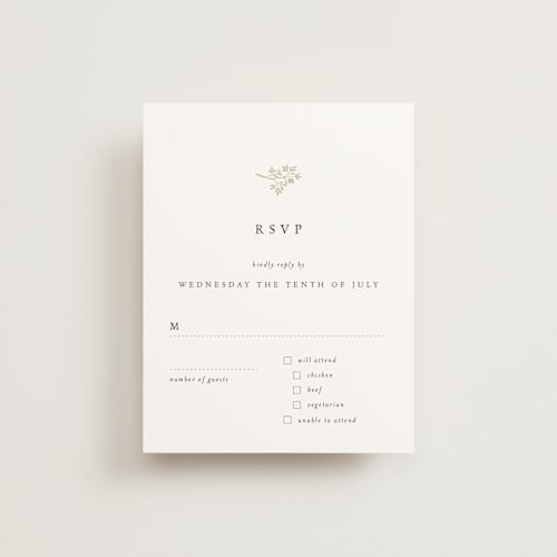 This is a cloud rsvp postcards by Design Lotus called sense and sensibility printing on signature in postcard