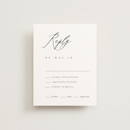 This is a classic rsvp postcards by Kelly Schmidt called corison printing on signature in postcard