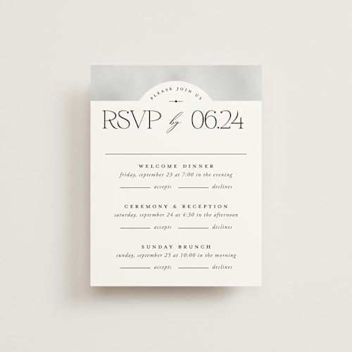 This is a cloud rsvp cards with standard by Heather Schertzer called panoramic printing on signature in standard