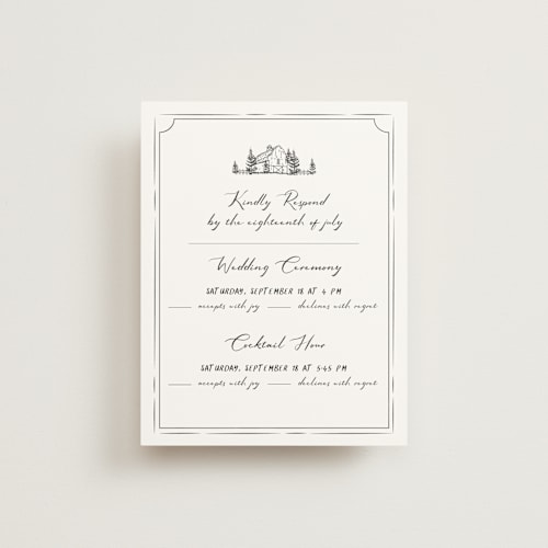 This is a cloudy rsvp cards with standard by Sherley Ferreira called southern soul printing on signature in standard