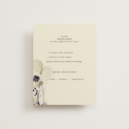 This is a almond rsvp cards with standard by Peony Rose Design called linen and cloth printing on signature in standard