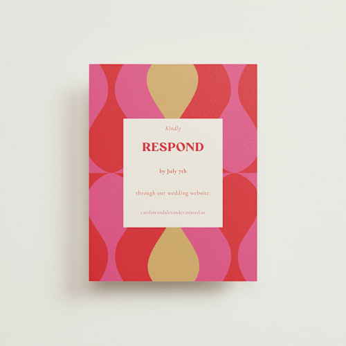 This is a new york rsvp cards with standard by Bethania Lima called pop love printing on signature in standard
