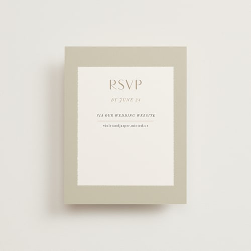 This is a daffodil rsvp cards with standard by Lindsay Megahed called english garden printing on signature in standard