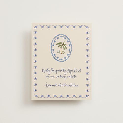 This is a sea rsvp cards with standard by Chris Griffith called artisan wedding printing on signature in standard