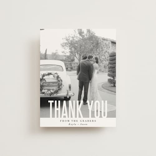 This is a cotton thank you postcards by Jessie Steury called monumental printing on signature in postcard