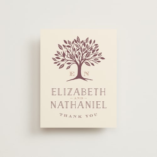 This is a bark thank you postcards by Griffinbell Paper Co. called enchanted printing on signature in postcard