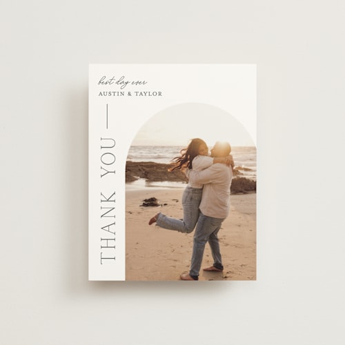 This is a cotton thank you postcards with standard by Vanessa Doyle called in love printing on signature in postcard