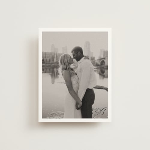 This is a ink wedding thank you cards with standard by Megan Davis called boulevard printing on strathmore in standard