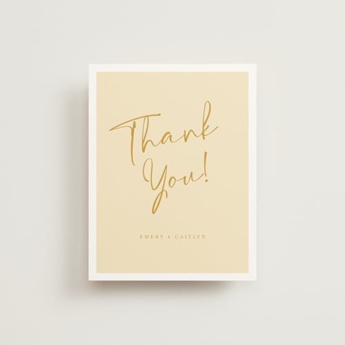 This is a honey wedding thank you cards with standard by Adelyn T. called ink scribble printing on strathmore in standard