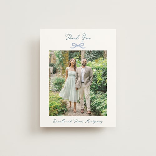 This is a summer wedding thank you cards with standard by Petra Kern called vineyard love printing on strathmore in standard
