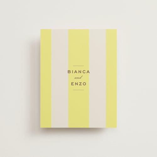 This is a limone wedding thank you cards with standard by Megan Davis called campania printing on strathmore in standard
