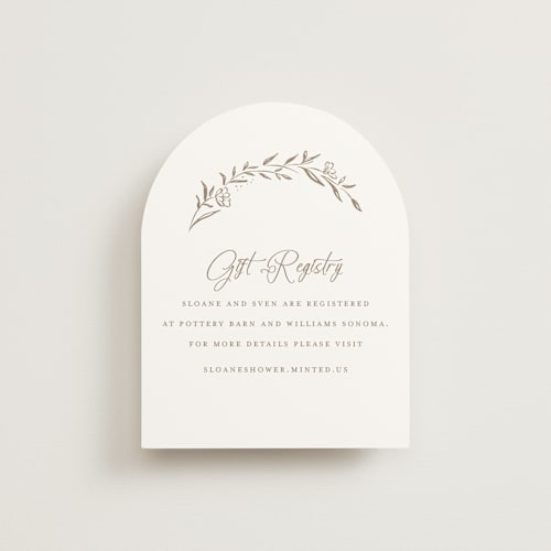 This is a ice bridal shower insert cards with standard by chocomocacino called manouti printing on signature in standard