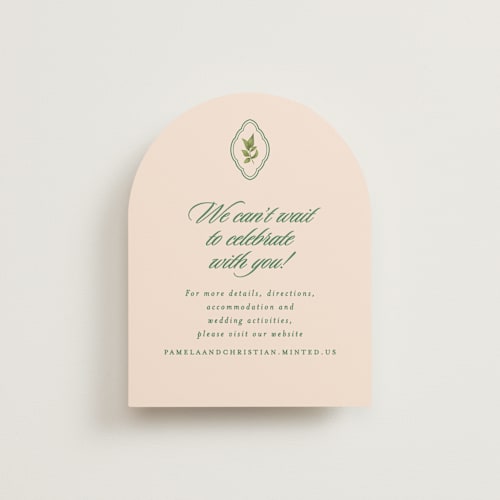 This is a emerald enclosure cards with standard by Creo Study called scripted printing on signature in standard