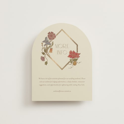 This is a mint enclosure cards with foil pressed by Simona Camp called radiant botany printing on signature in standard