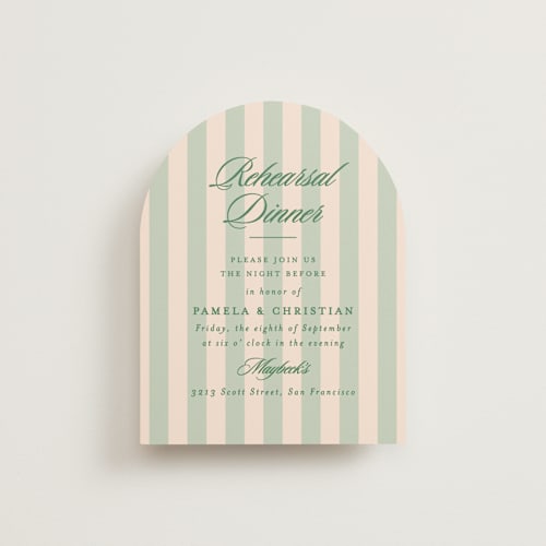 This is a emerald reception cards with standard by Creo Study called scripted printing on signature in standard