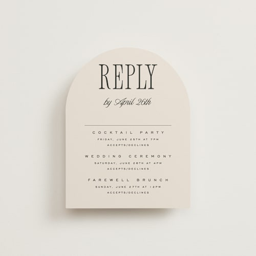 This is a linen rsvp cards with standard by Kelly Schmidt called riviera printing on signature in standard