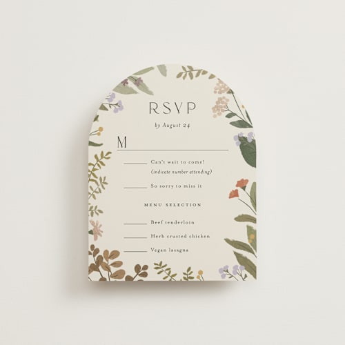 This is a natural rsvp cards with standard by Jennifer Wick called ellsworth printing on signature in standard