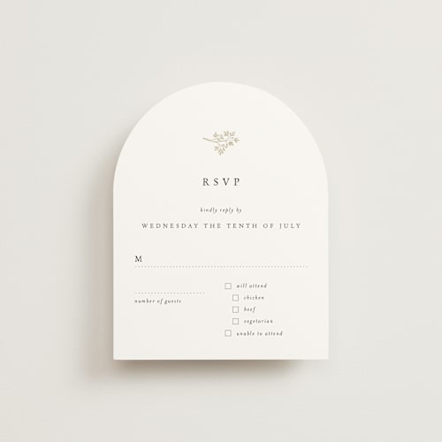 This is a cloud rsvp cards with standard by Design Lotus called sense and sensibility printing on signature in standard