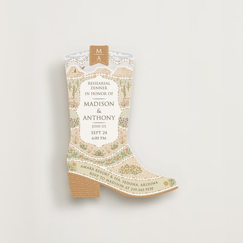 This is a sandstone enclosure cards with standard by Paper Sun Studio called westward printing on signature in standard