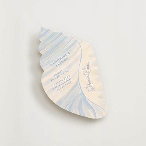 This is a ocean enclosure cards with standard by Creo Study called coastal crest printing on signature in standard