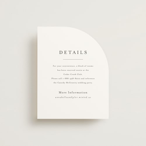 This is a cotton enclosure cards with standard by Stacey Meacham called cedar creek printing on signature in standard
