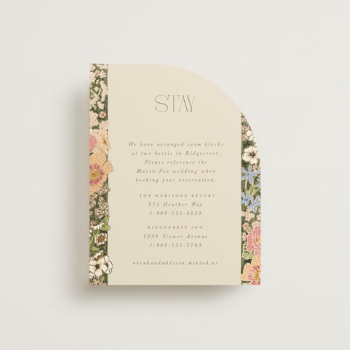 This is a sherbert enclosure cards with foil pressed by Leah Bisch called in the garden printing on signature in standard