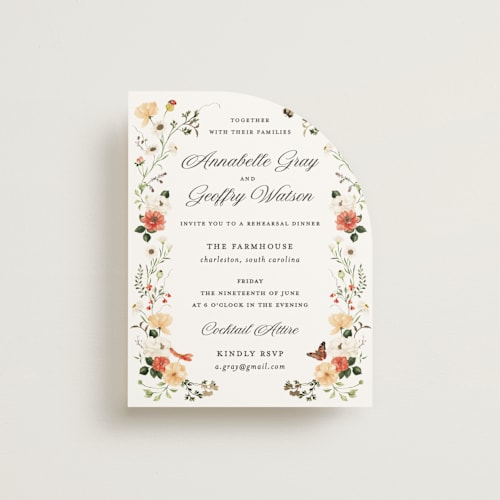 This is a verona sunset enclosure cards with foil pressed by Sarah Knight called fleur printing on signature in standard
