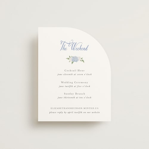 This is a periwinkle rsvp cards with standard by Design Lotus called sweethearts printing on signature in standard