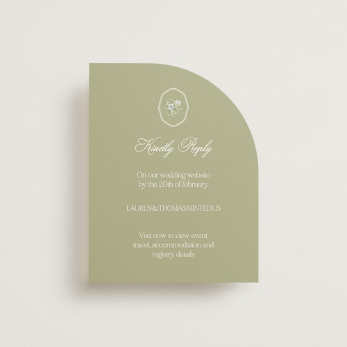 This is a ocean rsvp cards with standard by Lisa Joanna Harrison called summer fields printing on signature in standard