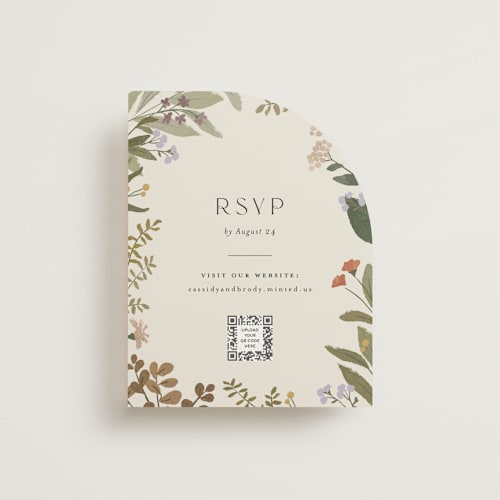 This is a natural rsvp cards with standard by Jennifer Wick called ellsworth printing on signature in standard